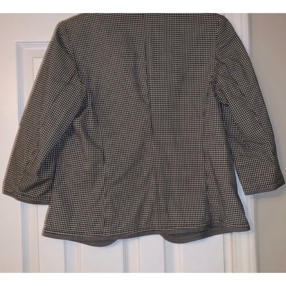 NWOT, Talbots Black & White Jacket, Size 8 Petite - Picture 3 of 4